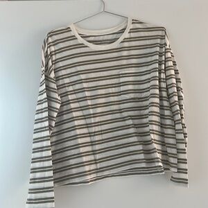 Everlane L/S Striped Tee Size M